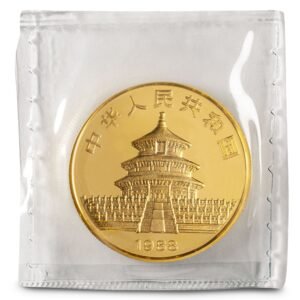 Buy 1 oz Chinese Gold Panda Coin (Random Year, Sealed)