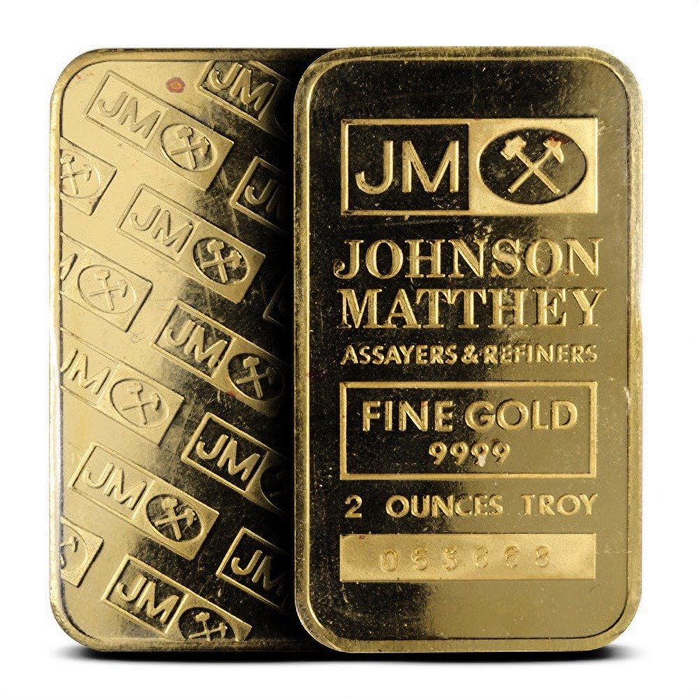 Buy 2 oz Johnson Matthey Gold Bar