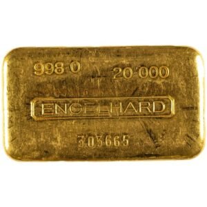 20 oz Engelhard Vintage Gold Bar For