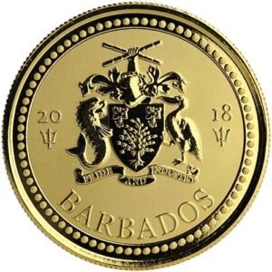 2018 1 oz Barbados Trident Gold Coin (BU)