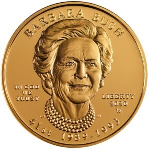 2020-W 1/2 oz US Mint First Spouse Barbara Bush Gold Coin (Box + CoA)