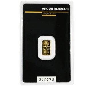 Buy 1 Gram Argor Heraeus Gold Bar (New w/ Assay)