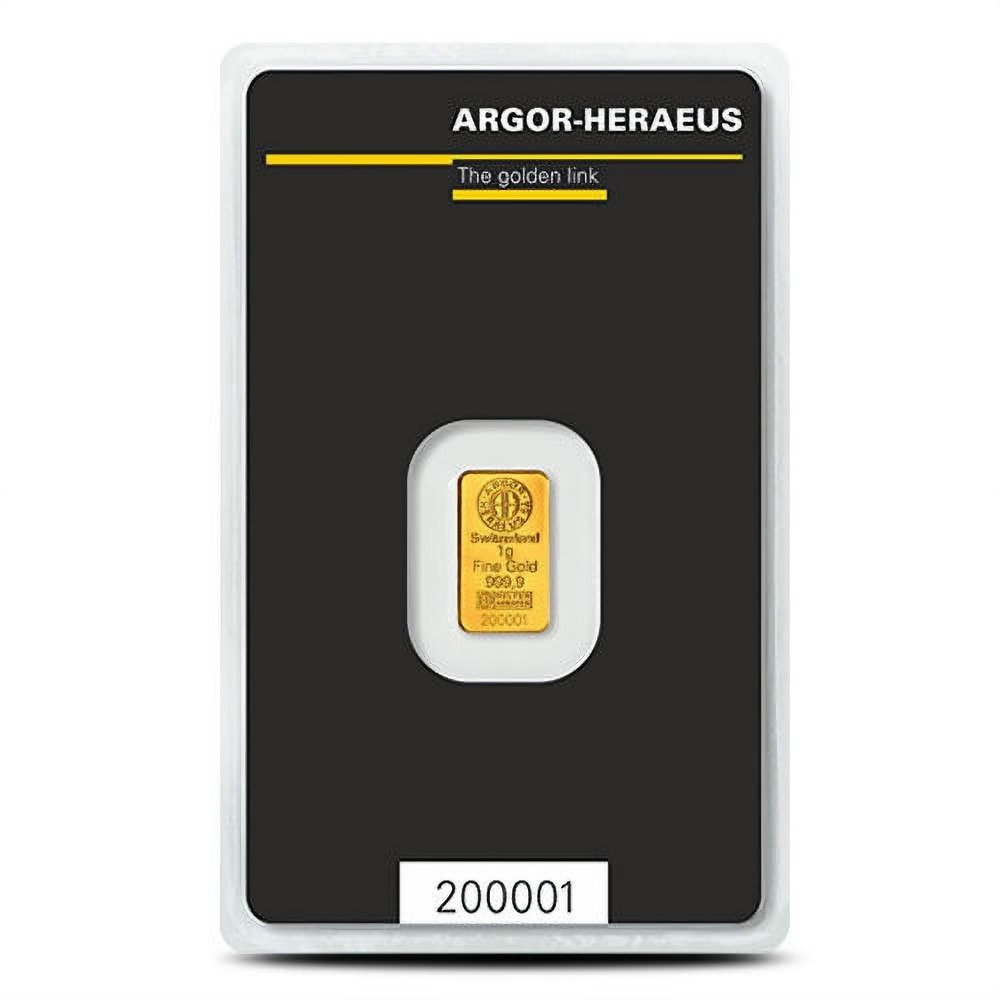 1 Gram Argor Heraeus Kinebar Gold Bar