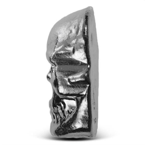 1 Kilo Atlantis Hand Poured Silver Skull (New) - Image 2