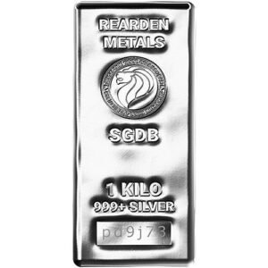 1 Kilo Rearden Metals Silver Bar