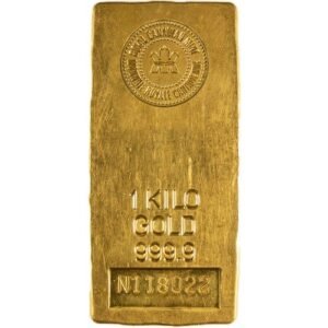 1 Kilo Royal Canadian Mint Cast Gold Bar