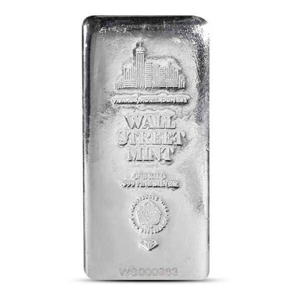 1 Kilo Wall Street Mint Silver Bar