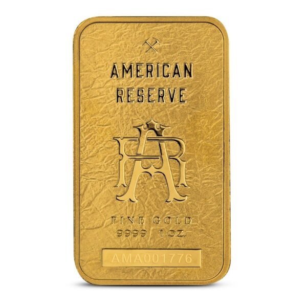 1 oz American Reserve Columbia Goddess Gold Bar (New) - Image 4
