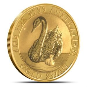 Buy 1 oz Australian Gold Swan Coin (BU, Random Year)