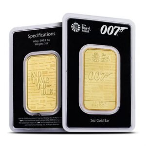 Buy 1 oz British James Bond No Time to Die Gold Bar (New w/ Assay)