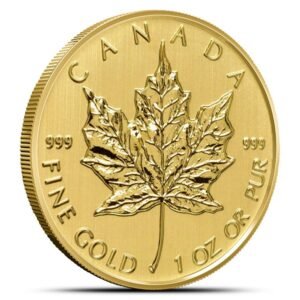 Buy 1 oz Canadian Gold Maple Leaf Coin (.999 Pure, 1979-1982 Dates)