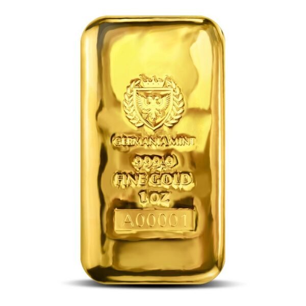 Buy 1 oz Germania Mint Cast Gold Bar