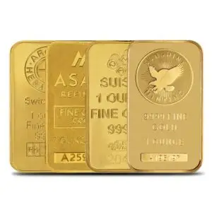 1 oz Gold Bars For Sale (Varied Condition, Any Mint)