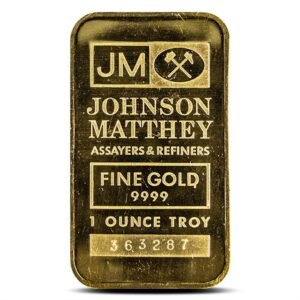 Buy 1 oz Johnson Matthey Gold Bar (Varied Design, Varied Condition)