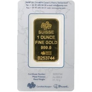 Buy 1 oz PAMP Suisse Fortuna Gold Bar (Secondary Market w/ Assay)