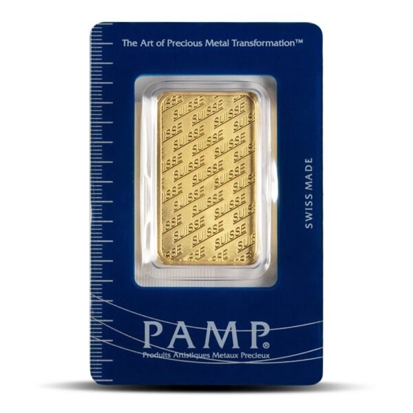 1 oz PAMP Suisse Gold Bar For Sale (Varied Design w/ Assay) - Image 2