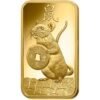 1 oz PAMP Suisse Lunar Rat Gold Bar (New w/ Assay) - Image 3