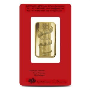 Buy 1 oz PAMP Suisse Lunar Snake Gold Bar (New w/ Assay)