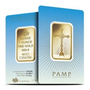 1 oz Pamp Suisse Cross Gold Bar (New w/ Assay)