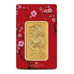 Buy 1 oz Perth Mint Lunar Dragon Gold Bar (New w/ Assay)