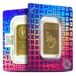 Buy 1 oz Scottsdale Lunar Year of the Rooster Gold Bar (New w/ Assay)