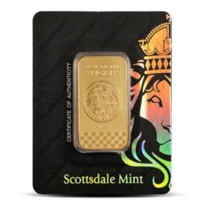 1 oz Scottsdale Lunar Year of the Tiger Gold Bar (New w/ Assay)