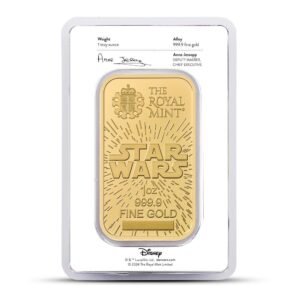 1 oz The Royal Mint Gold Star Wars Light Side Bar (New)