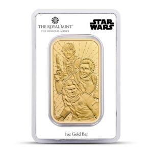 1 oz The Royal Mint Gold Star Wars Light Side Bar (New)