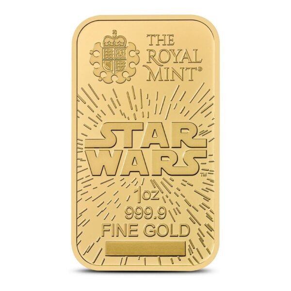 1 oz The Royal Mint Gold Star Wars Light Side Bar (New) - Image 4
