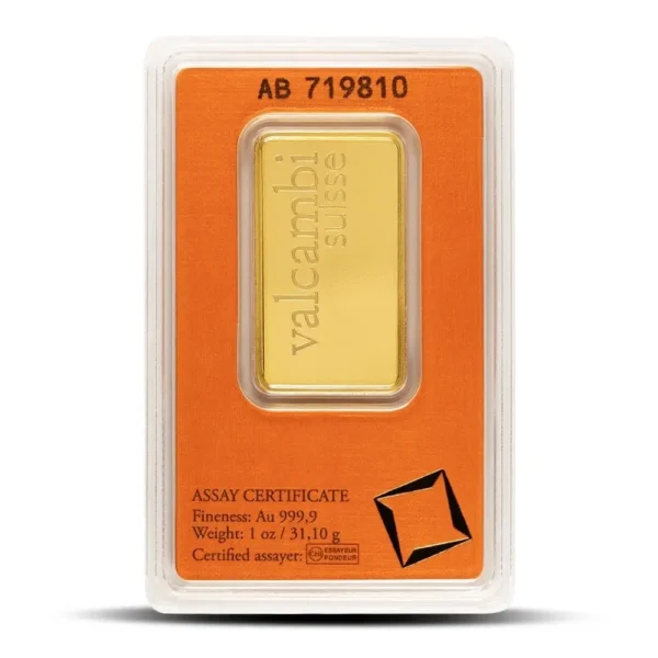 1 oz Valcambi Gold Bar For Sale (New w/ Assay) - Image 2