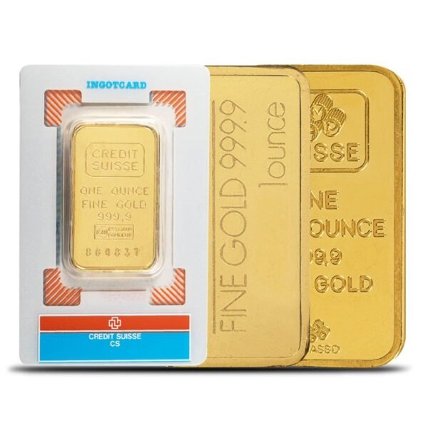 1 oz Vintage Gold Bar For Sale