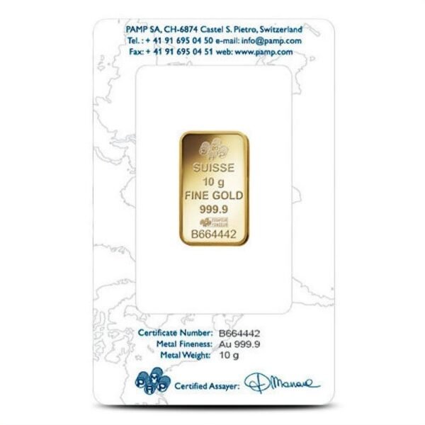 10 Gram PAMP Suisse Fortuna Gold Bar (New w/ Assay) - Image 3