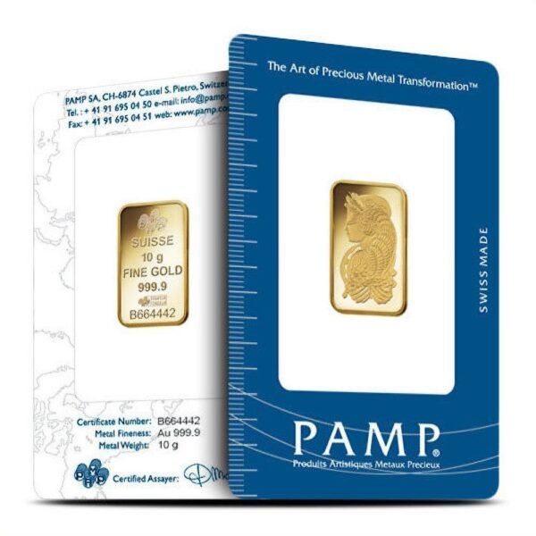 10 Gram PAMP Suisse Fortuna Gold Bar (New w/ Assay) - Image 2
