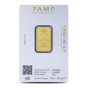 Buy 10 Gram PAMP Suisse Lady Fortuna Veriscan Gold Bar (New w/ Assay + Bezel)