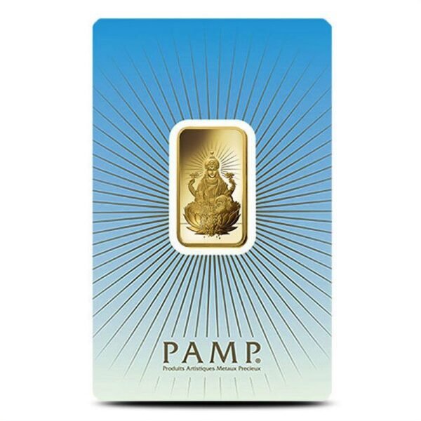 10 Gram Pamp Suisse Lakshmi Gold Bar (New w/ Assay) - Image 2