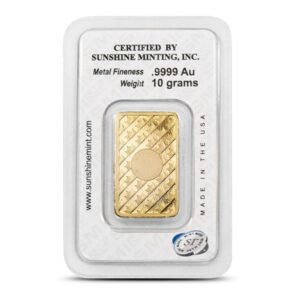 Buy 10 Gram Sunshine Gold Bar (New w/ Assay, MintMark SI)