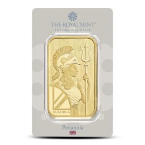 100 Gram British Gold Britannia Bar (New w/ Assay)