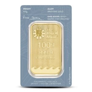 100 Gram British Gold Britannia Bar (New w/ Assay)