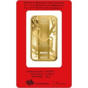 Buy 100 Gram PAMP Suisse Lunar Monkey Gold Bar (New w/ Assay)