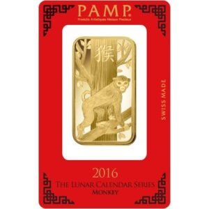 Buy 100 Gram PAMP Suisse Lunar Monkey Gold Bar (New w/ Assay)