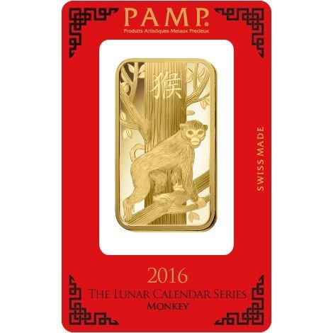 Buy 100 Gram PAMP Suisse Lunar Monkey