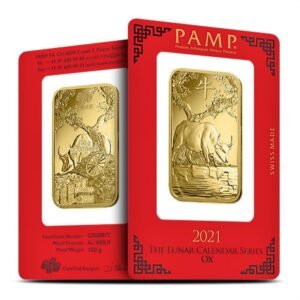 100 Gram PAMP Suisse Lunar Ox Gold Bar (New w/ Assay)