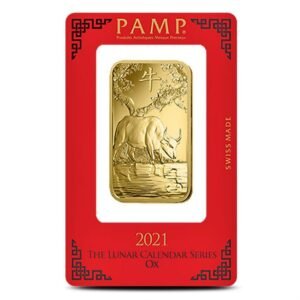 100 Gram PAMP Suisse Lunar Ox Gold Bar (New w/ Assay)