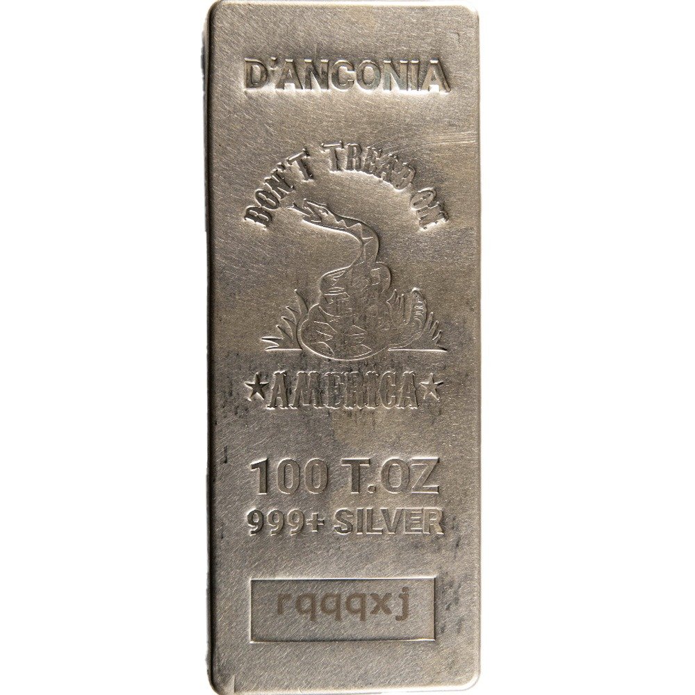 100 oz DAnconia Silver Dont Tread on