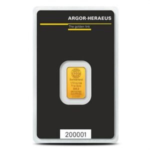 Buy 1/10 oz Argor Heraeus Gold Bar (New w/ Assay)