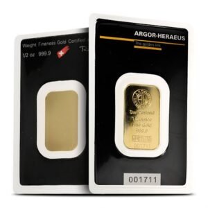 Buy 1/2 oz Argor Heraeus Gold Bar (New in Assay)