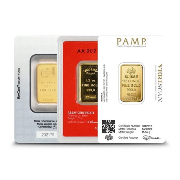 1/2 oz Gold Bar For Sale (Varied Condition, Any Mint) - Image 2