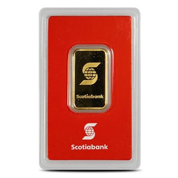 1/2 oz Scotiabank Gold Bar For Sale