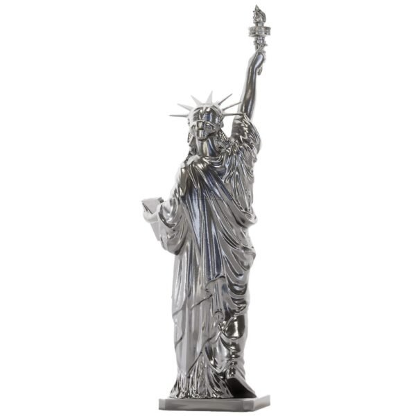 17 oz Antique Finish Lady Liberty Silver Statue (New, Box + CoA) - Image 2