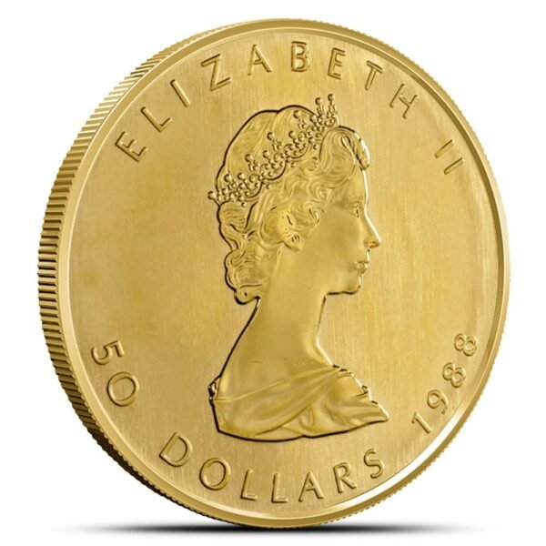1988 1 oz Canadian Gold Maple Leaf Coin - Image 2